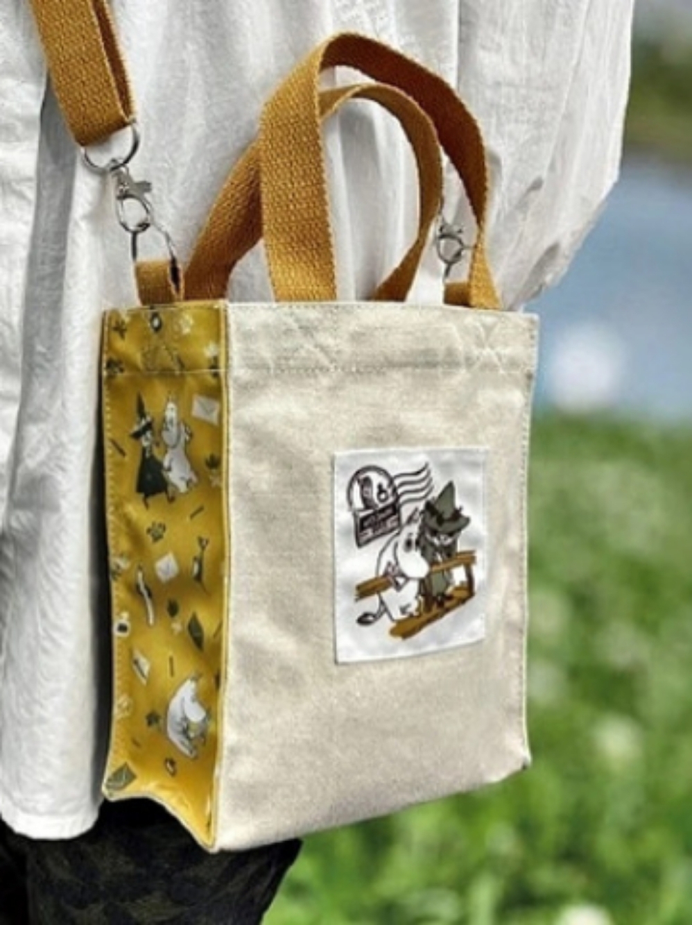 Moomin Crossbody Mini Tote Crossbody Bag Snufkin Moomin Japan Post Office New